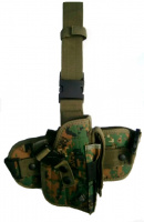 Кобура набедренная Leapers UTG для средних и больших пистолетов с чехлом для магазина