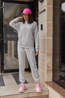 Спортивний костюм худі та джогери «Dante» | Норма і батал | Розпродаж моделі Сірий, 42-44