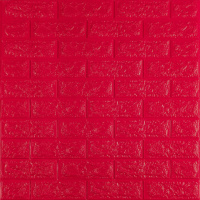 3D панель самоклеющаяся кирпич Красный 700x770x7мм (008-7) SW-00000054