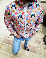 Весняна яскрава різнокольорова чоловіча вітрівка | 43-7/368