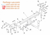 Тягово-сцепное устройство (фаркоп) Fiat Tipo (sedan) (2015-...)