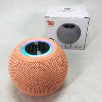 Беспроводная мощная колонка TG337 с Bluetooth, RGB-подсветкой и радио. Цвет: розовый