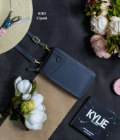 Сірий - зручний стильний мініатюрний гаманець-клатч (0383)