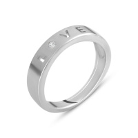 Серебряное кольцо CatalogSilver с фианитами, вес изделия 2,88 гр (2138280) 16.5 размер