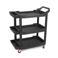 Пластиковая  тележка для инструментов 975х480х680мм, черный