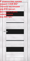 Двері міжкімнатні DOORS Smart С028 BG Ясен сизий (ПВХ), 900x2000 мм