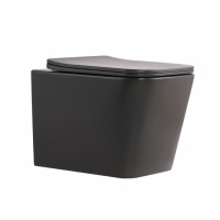 Унітаз підвісний Tern Ultra Quiet 490×365×325 мм, Anthracite, з сидінням Slim Duroplast / Soft-close / Quick Release QT17332303ASAN Qtap