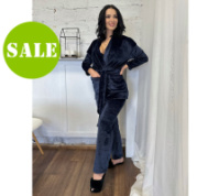 Домашній костюм з халатом «Nelly» оптом | Норма | Розпродаж моделі