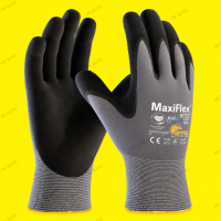 Рукавиці робочі ATG MaxiFlex Ultimate 42-874 AD-APT, розмір 8 (M), сірі/чорні