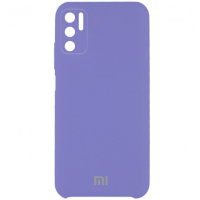 Чохол Silicone Cover Full Camera (AAA) для Xiaomi Redmi Note 10 5G / Poco M3 Pro (Бузковий / Elegant Purple) - купити в SmartEra.ua