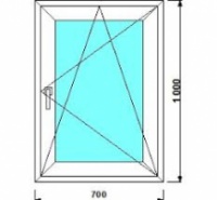 профіль Framex-71, 6-камерний, фурнітура Siegenia (Німеччина), склопакет 4i-14-4-16-4i