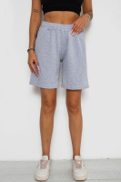 Шорти жіночі однотонні, колір сірий, 238R57820