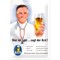 Табличка «Bier ist gut... sagt der Arzt» Nostalgic Art (22155)