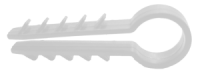 Дюбель-ялинка біла ТМ«FISSAGGIO» для круглого кабелю/проводу D6 мм