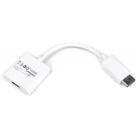 Перехідник Cablexpert DisplayPort-HDMI, 0.1, білий (A-DPM-HDMIF-002-W)