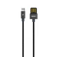 Кабель Remax RC-080m в металлической оплетке USB to MicroUSB 1m metal gray