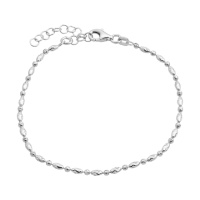 Серебряный браслет CatalogSilver с без камней, вес изделия 2,39 гр (2173007) 17 размер