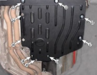 Защита коробки BMW E60 523i/525 2,5;2,3/2,0D c 2005г.