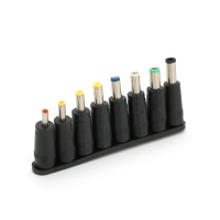 Набор переходников 8 в 1 под  разъем 5.5 х 2,1: (3,5х1,35; 4,0х1,7; 4,8х1,7; 5,5х1,7; 5,5х2,1; 5,5х2,5; 6,3 х3.0;)