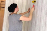 Поклейка обоев Киев качество