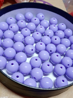 Акриловые бусины/ 14 мм/ светло фиолетовый/ 1 шт