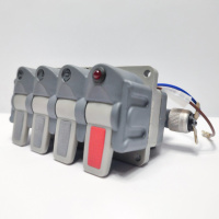 Свіч пневматична на 4 кнопки з датчиком HpTech HP.9D4113