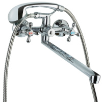 Змішувач VD ½« для ванни гусак прямий 400мм дивертор вбудований картріджний TAU VD-2C261C (9870220)