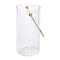 Ваза для квітів Clear скляна 19.5 см, прозорий