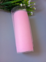 Фатин сетка / 15 см/  розовый / отрез кратно 1 метр