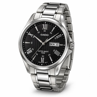 Чоловічий годинник Casio MTP-1384D-1A Classic – сталевий корпус, водозахист 100м та індикація дати