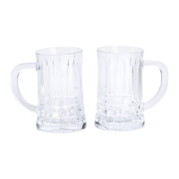 Набор пивных бокалов 2 шт 310 мл из стекла HP-19-145