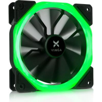 Кулер для корпуса Vinga LED fan-01 green