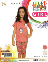 Комплект для дівчинки з капрі - Їжачки  3-4, 7-8 років