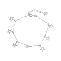 Серебряный браслет CatalogSilver с фианитами, вес изделия 2,23 гр (2079750) 1720 размер