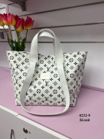 Біла — вмістка велика та практична жіноча сумка-трансформер (0232-9)