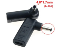 Перехідник PD (Power Delivery) тригер 18-20v Type-C (female) (max 5a, 100w) на 4.8x1.7 bullet з USB Type-C (Female) Power Delivery