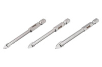 Набор сверл по стеклу и керамике Intertool 5 x 6 x 8 мм HEX (3 шт.) (SD-0293)