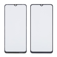 Стекло тачскрина с OCA плёнкой для Xiaomi Redmi 12C чёрное с олеофобным покрытием, закалённое