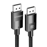 Кабель UGREEN DP114 DP 1.4 Male to Male Plastic Case Braided Cable 1m (UGR-80390) (UGR-80390)