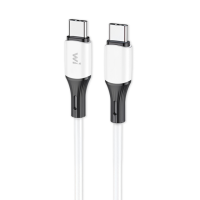 Кабель Wibrand Mamba 60W silicone charging data cable 1m C to C White (WI.DC/MA1W-CC)