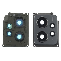 Стекло камеры для Xiaomi Redmi Note 12 (4G) с чёрной рамкой