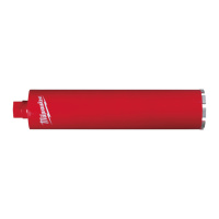 Коронка алмазна MILWAUKEE, 1 ¼˝ UNC WCHP, Ø122х525х450мм