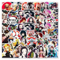 Стикеры виниловые с аниме Demon Slayer 50 шт