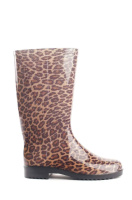 Чоботи ПВХ ЛЮКС ЛЕОПАРД жіночі високі