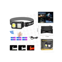 Аккумуляторный налобный фонарь с датчиком движения D528-E (есть красный свет)