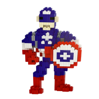 Конструктор Magic Blocks «Супергерої» Капітан Америка