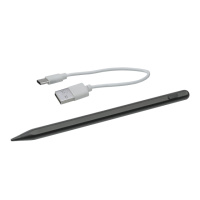 Стилус ёмкостный, высокоточный, активный JT-18 со встроенной батареей, алюминиевый, черный, с сенсорной кнопкой Вкл/Выкл