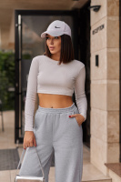 Теплі жіночі штани палаццо «Gait» | Норма і батал Сірий, 50-52