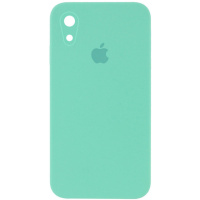 Чохол Silicone Case Square Full Camera Protective (AA) для iPhone XR (6.1«), Бірюзовий / Turquoise - купити в SmartEra.ua