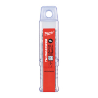 Свердло по металу THUNDERWEB HSS-G MILWAUKEE DIN338, діаметр 3,3х65х36мм, (10шт), пластикова коробка